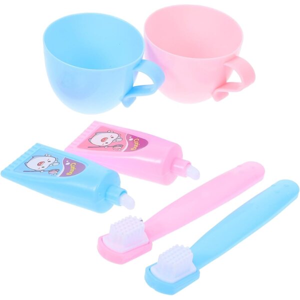 Beaupretty Set Accessori Miniature per bambole - Spazzolino e Dentifricio 18 pollici