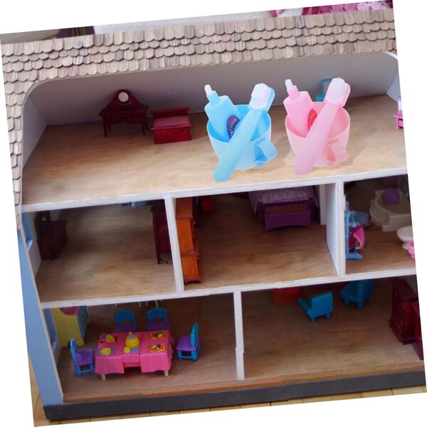 Beaupretty Set Accessori Miniature per bambole - Spazzolino e Dentifricio 18 pollici