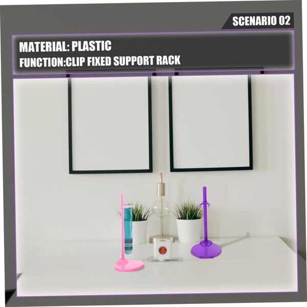 Set 30 Supporti per Bambole in Plastica Colorati - Stativi Espositivi Portatili