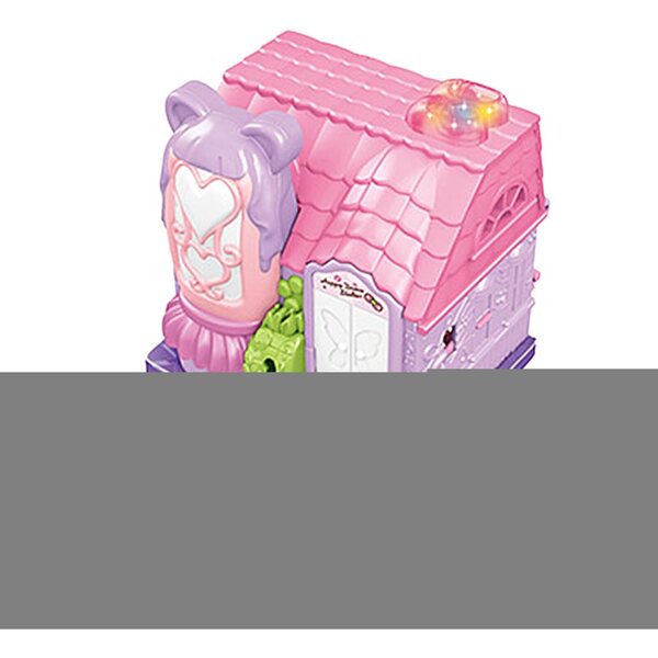 Puppenhaus-Schloss mit 2 Figuren und Geräuschen, Spielzeug für Kinder ab 3 Jahren