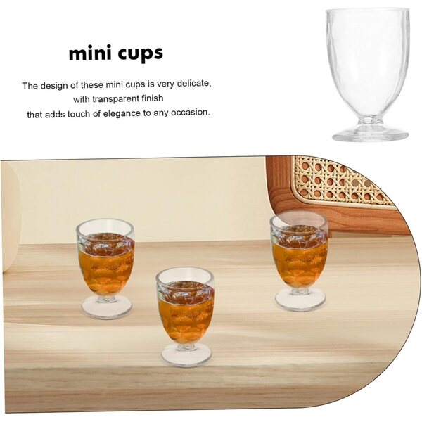 Holibanna 50 pezzi Mini Boccali di Birra in Miniatura per Case delle Bambole e Decorazioni