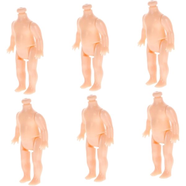 Corpi di Bambole DIY Beige in Plastica 20 pezzi per Bambini, Facili da Trasportare e Creatività
