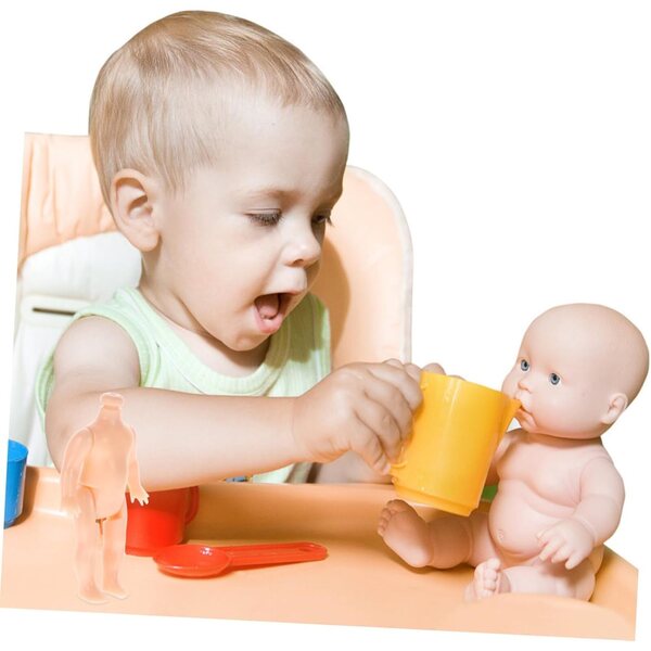 Corpi di Bambole DIY Beige in Plastica 20 pezzi per Bambini, Facili da Trasportare e Creatività