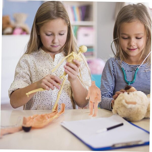Corpi di Bambole DIY Beige in Plastica 20 pezzi per Bambini, Facili da Trasportare e Creatività