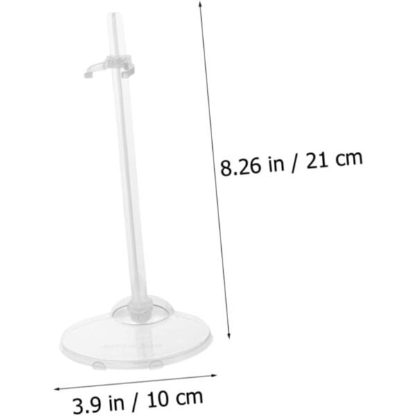 Set 16 Supporti Trasparenti per Bambole Leggeri e Resistenti per Esposizione e Conservazione