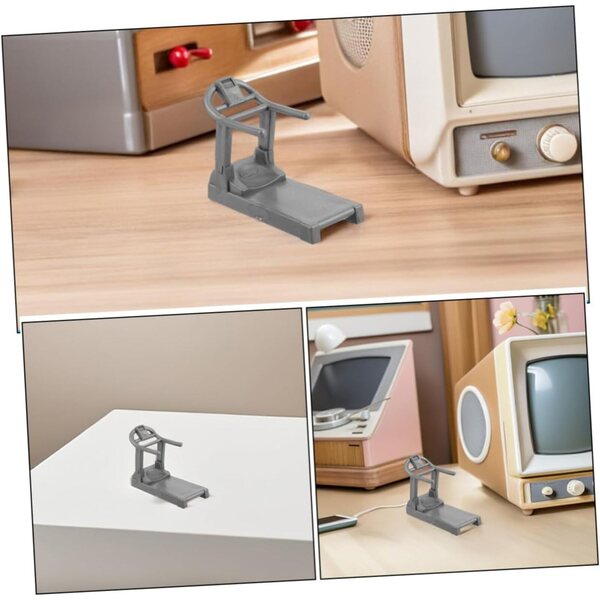 VICASKY Set mit 2 Miniatur-Fitnessgeräten für das Puppenhaus – realistische Modellierung