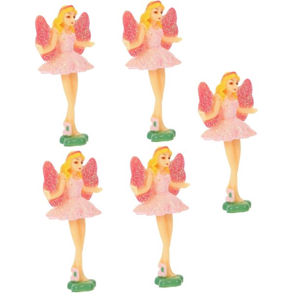 Lot 5 Bamboline Danza Balletto in ABS per Decorazioni di Carillon e Centrotavola