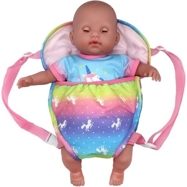 Verstellbarer Puppenrucksack mit Aufbewahrungstasche, für 14,5-18-Zoll-Puppen