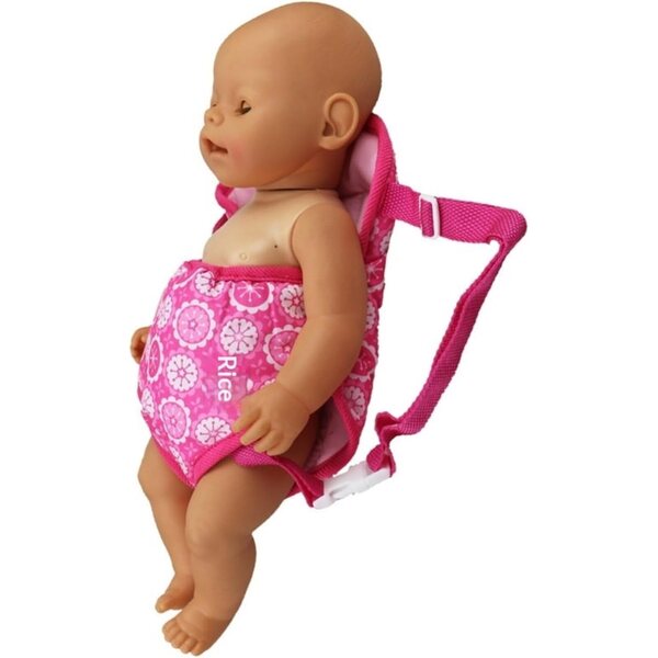 Verstellbarer Puppenrucksack mit Aufbewahrungstasche, für 14,5-18-Zoll-Puppen