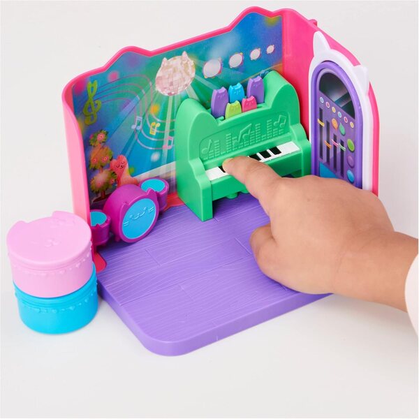 Gabbys Deluxe-Puppenhaus-Spielset: Marine-Badezimmer und DJ-Meow-Musikzimmer