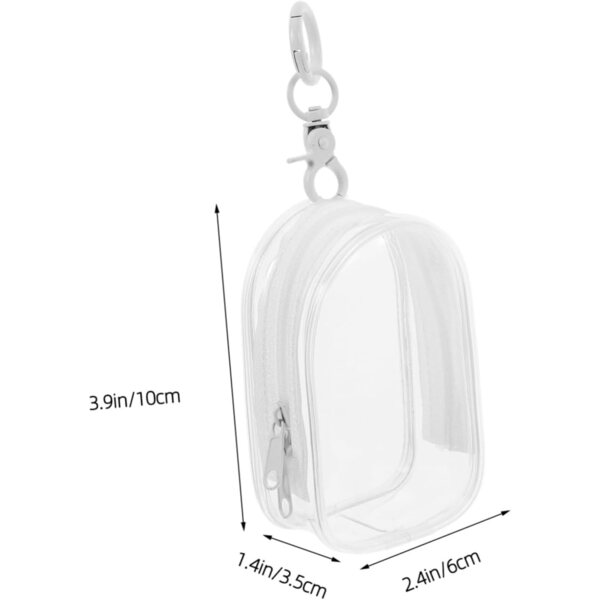 ABOOFAN Pochette Trasparente in PVC con Porta Chiavi per Figurine e bamboles