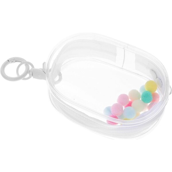 ERINGOGO Sac Trasparente PVC con Porta-chiavi per Esposizione e Organizzazione bambole