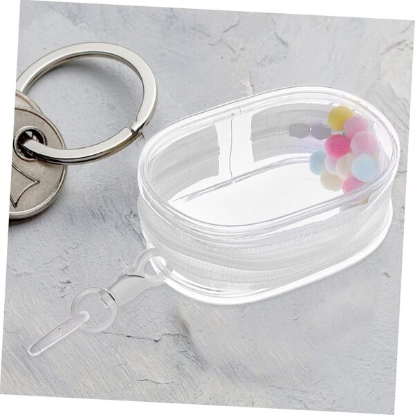 ERINGOGO Sac Trasparente PVC con Porta-chiavi per Esposizione e Organizzazione bambole