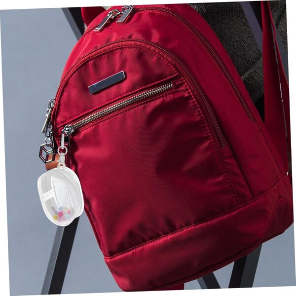 ERINGOGO Sac Trasparente PVC con Porta-chiavi per Esposizione e Organizzazione bambole