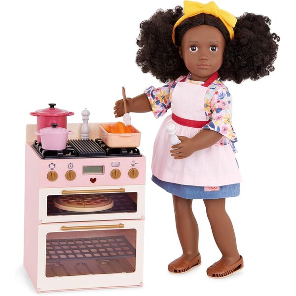 Unser Generation Make & Bake Oven für 46 cm große Puppen mit realistischen Geräuschen und Lichtern