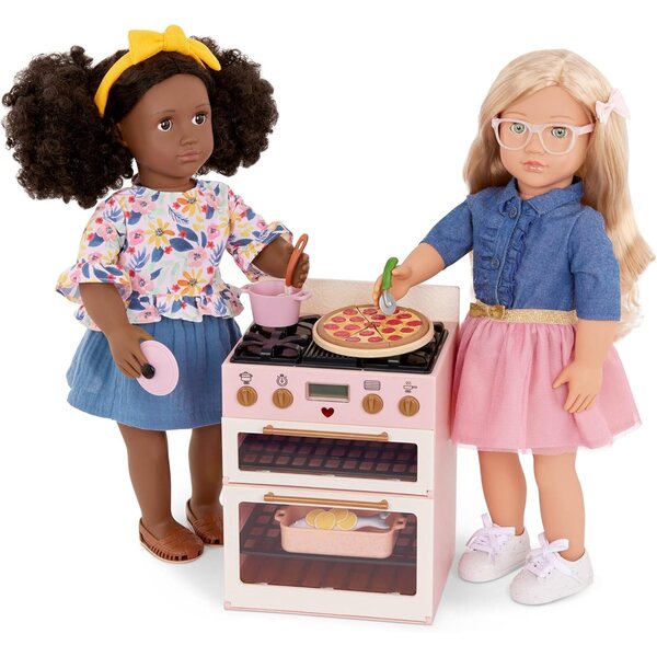 Unser Generation Make & Bake Oven für 46 cm große Puppen mit realistischen Geräuschen und Lichtern