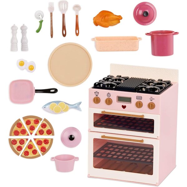 Unser Generation Make & Bake Oven für 46 cm große Puppen mit realistischen Geräuschen und Lichtern