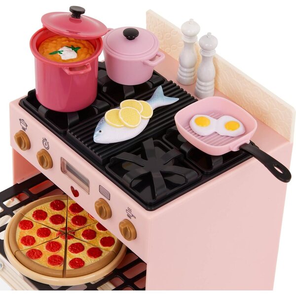 Unser Generation Make & Bake Oven für 46 cm große Puppen mit realistischen Geräuschen und Lichtern