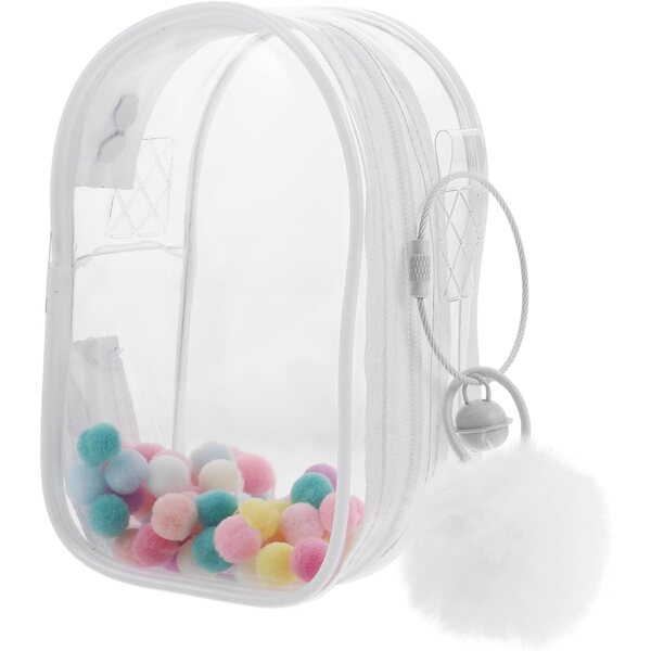 Sac Trasparente in PVC per bamboles - Custodia Portatile per Figurine da Collezione