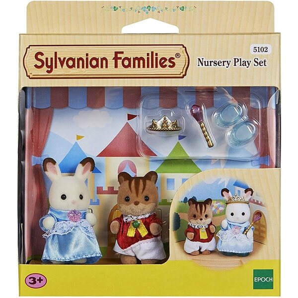 Sylvanian Families – Theaterset mit Baby Lapin Chocolat und rotem Eichhörnchen