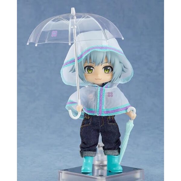 Good Smile Company Regenponcho-Set für Nendoroid mit Regenschirm und magnetischen Stiefeletten