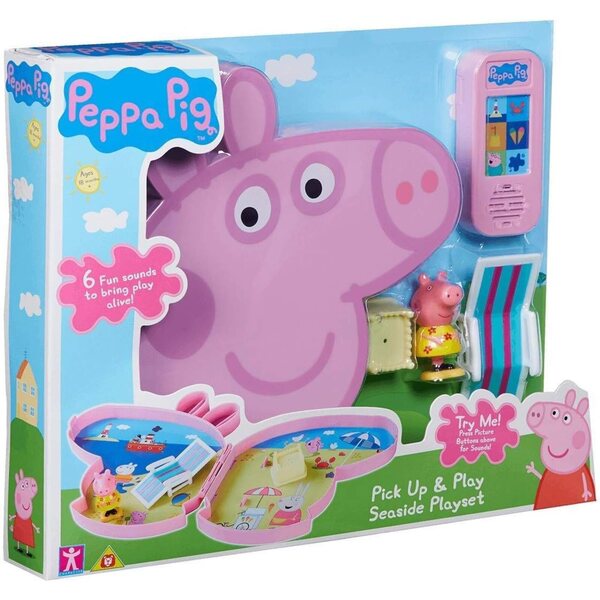Peppa Pig Take and Play Mehrfarbiges Spielset mit Figuren und Zubehör für Kinder