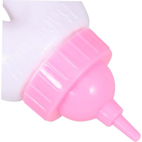 Set Accessori Miniatura per Bambole con Biberon, Piatto e Forchetta in Plastica