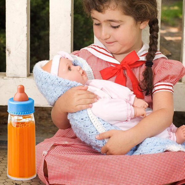 Biberon per Bambole 15,2 cm in PP con Accessori, Gioco di Ruolo e Coordinazione Bambini