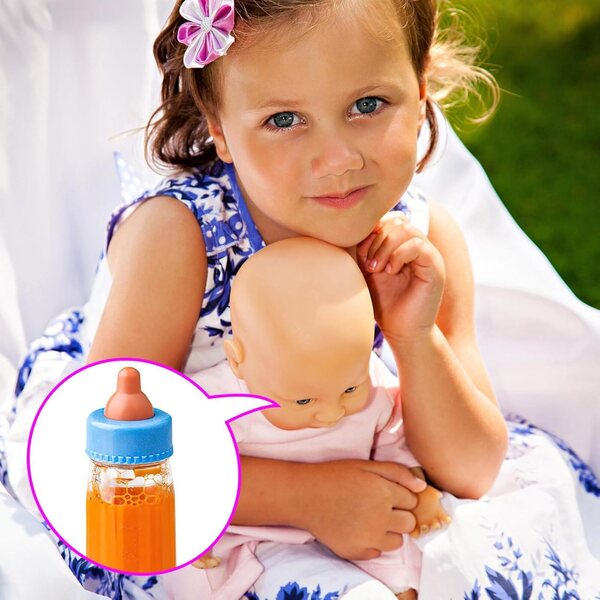 Biberon per Bambole 15,2 cm in PP con Accessori, Gioco di Ruolo e Coordinazione Bambini
