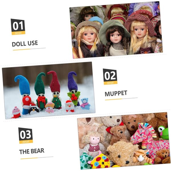 25 Mini Bandane Colorate per bamboles e Animali - Accessori Decorativi per Giocattoli e DIY
