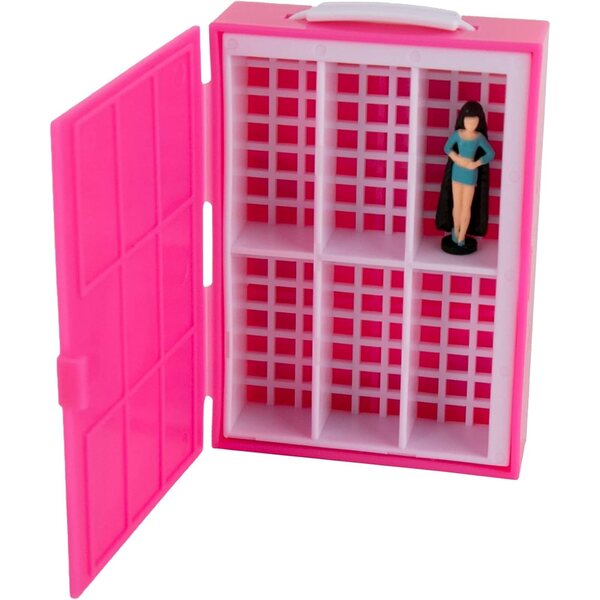 Weltweit kleinster Barbie-Modekoffer von 1977, Miniatur mit 2 Überraschungs-Mikrofiguren