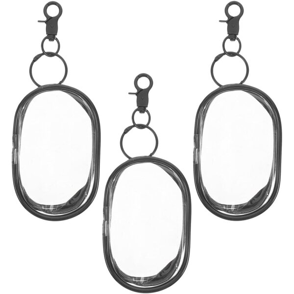 Set 3 Sacchetti Trasparenti in PVC per Bambole con Gancio | Resistente e Portatile