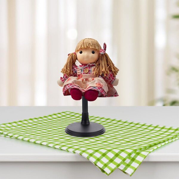 Mobestech Set 2 Supporti Regolabili in PVC per Bambole e Figure - Nero