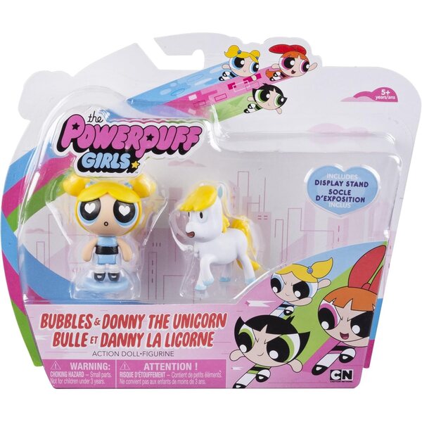 Packung mit Blasen und Aufklebern von Donny The Unicorn – The Powerpuff Girls – Spiel 6+