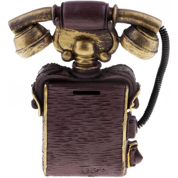 Dekoratives Vintage-Telefon mit Wählscheibe aus Kunstharz im Stil der 1920er Jahre – Art Deco 7111-30