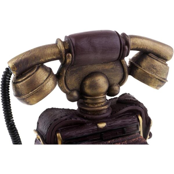 Dekoratives Vintage-Telefon mit Wählscheibe aus Kunstharz im Stil der 1920er Jahre – Art Deco 7111-30
