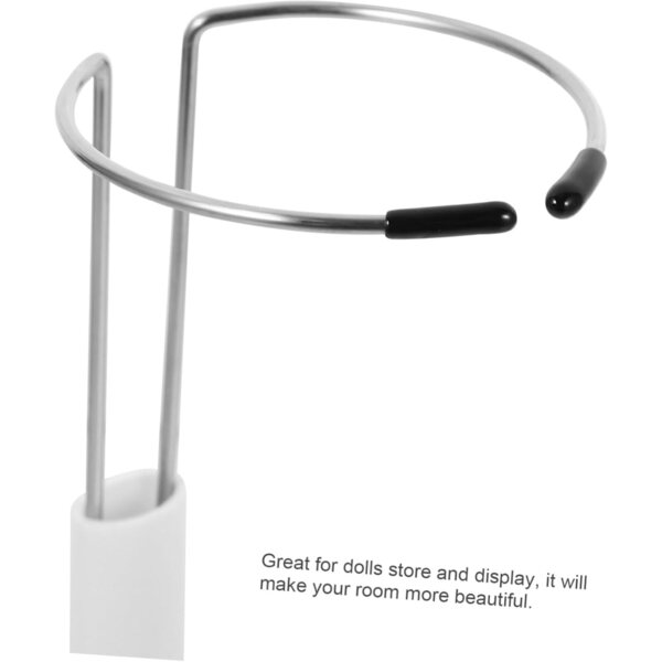 Support per bambole Beaupretty 2 pezzi in PVC bianco resistente e portatile