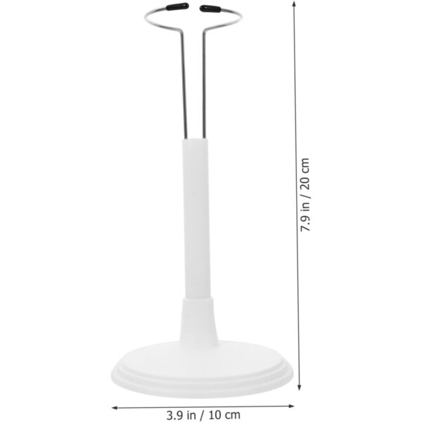 Support per bambole Beaupretty 2 pezzi in PVC bianco resistente e portatile