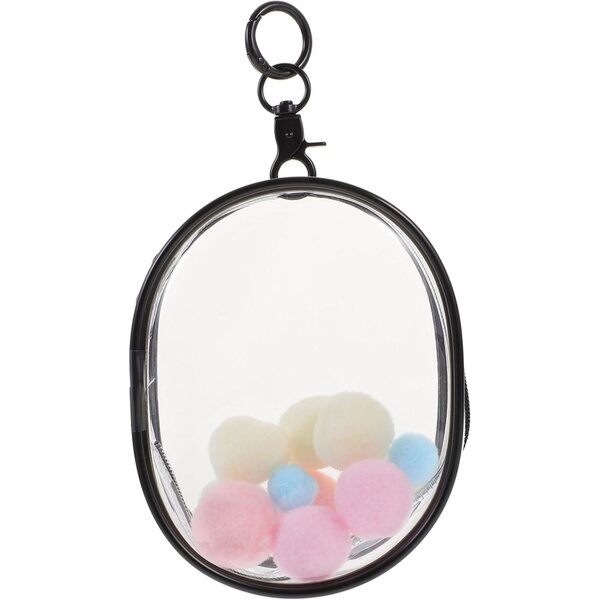 ERINGOGO Borsa Trasparente per Bambole in PVC Leggero e Portatile 13x10,5x5,5 cm