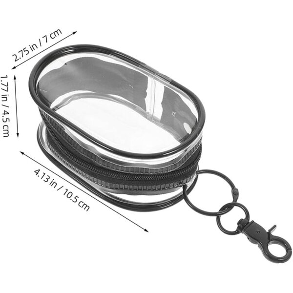 Gatuida Transparente PVC-Tasche für Puppen mit Haken, Set mit 3 tragbaren Taschen