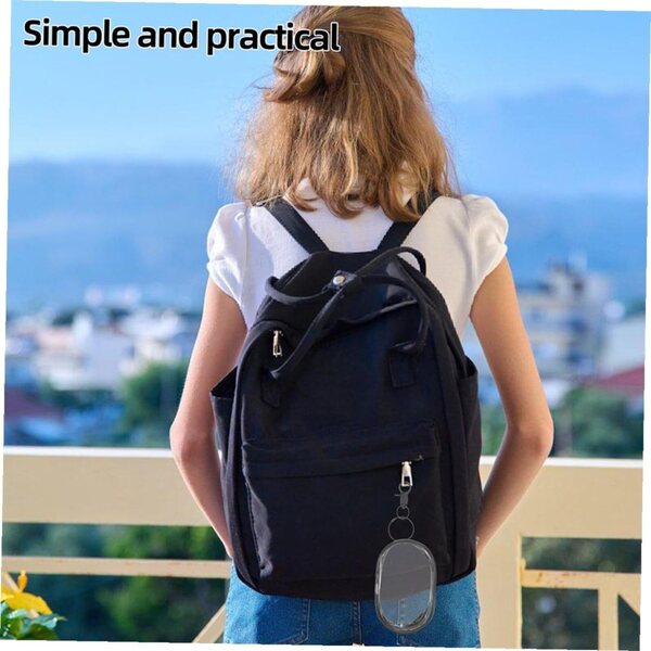 Gatuida Transparente PVC-Tasche für Puppen mit Haken, Set mit 3 tragbaren Taschen