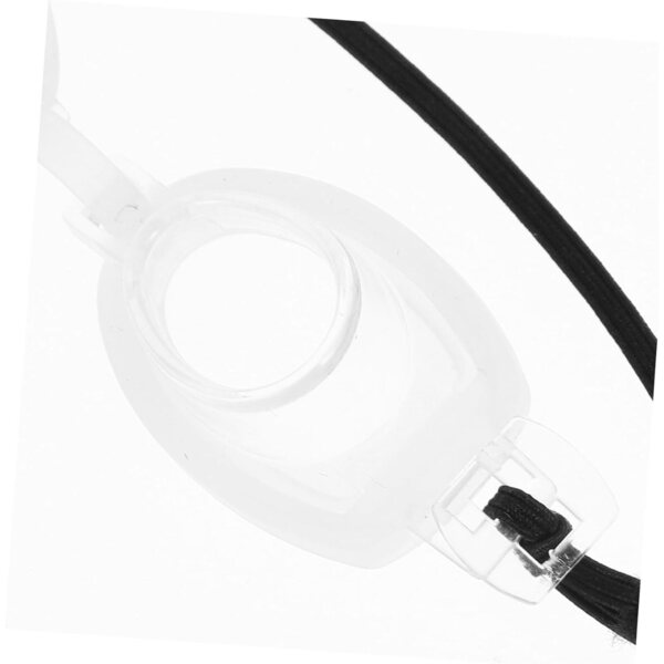 Set 4 paia occhiali da nuoto bianchi per bambole, accessori leggeri in plastica per bricolage e costumi