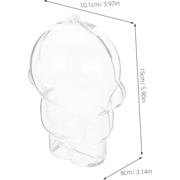 Transparente Hülle für Minipuppen und Figuren – Staubschutz