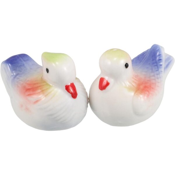 IMIKEYA 2 Poggiamestolo Anatra in Ceramica Decorativi per Stoviglie Multicolore