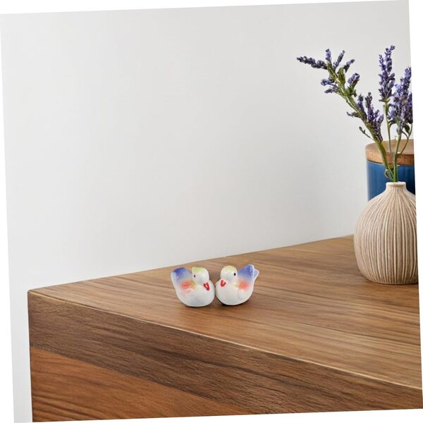 IMIKEYA 2 Poggiamestolo Anatra in Ceramica Decorativi per Stoviglie Multicolore
