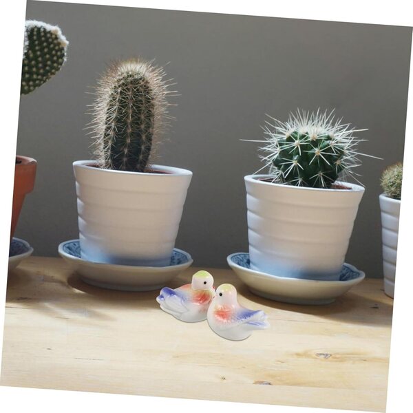 IMIKEYA 2 Poggiamestolo Anatra in Ceramica Decorativi per Stoviglie Multicolore