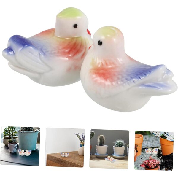 IMIKEYA 2 Poggiamestolo Anatra in Ceramica Decorativi per Stoviglie Multicolore