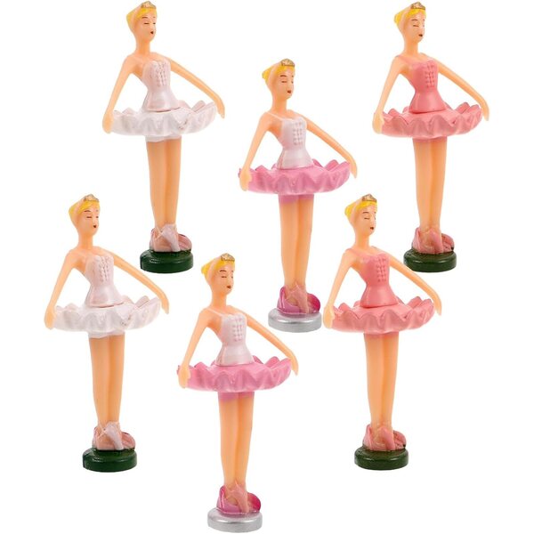 Set 6 Figurine Ballerine Musicali con Scatola e Accessori Decorativi Eleganti