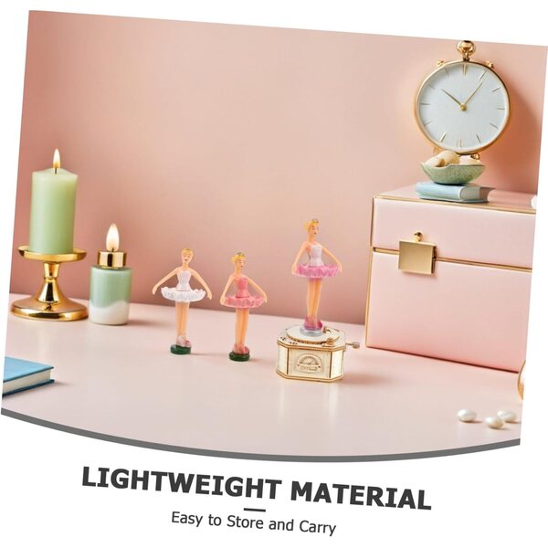 Set 6 Figurine Ballerine Musicali con Scatola e Accessori Decorativi Eleganti