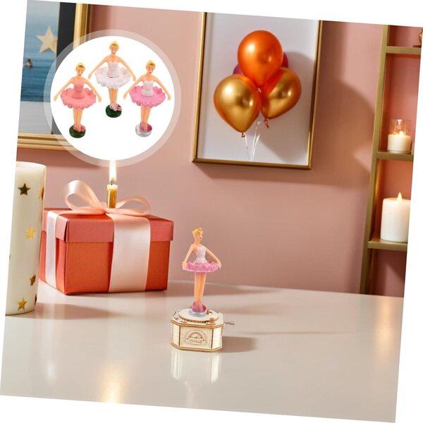 Set 6 Figurine Ballerine Musicali con Scatola e Accessori Decorativi Eleganti